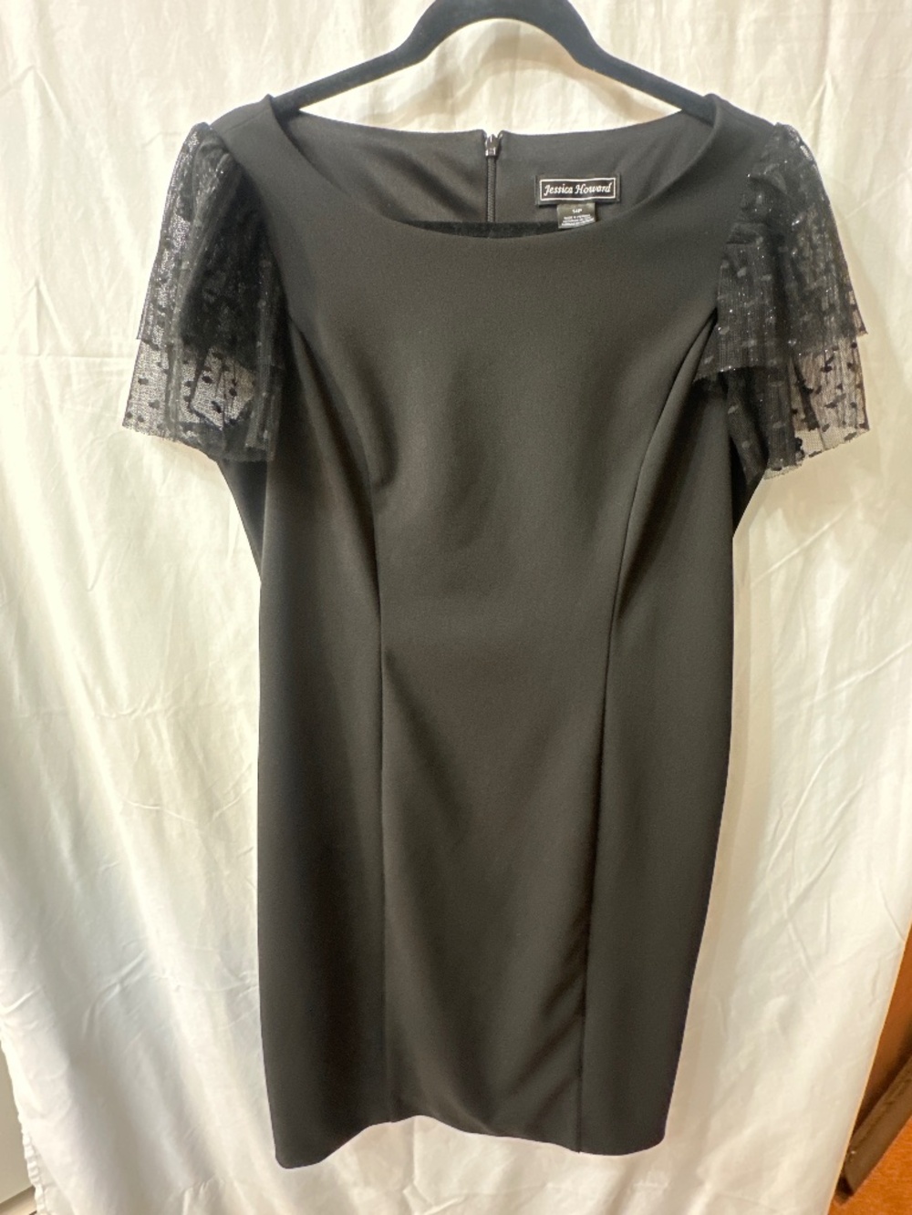 Little Black Dress with Puff Sleeves- worn once